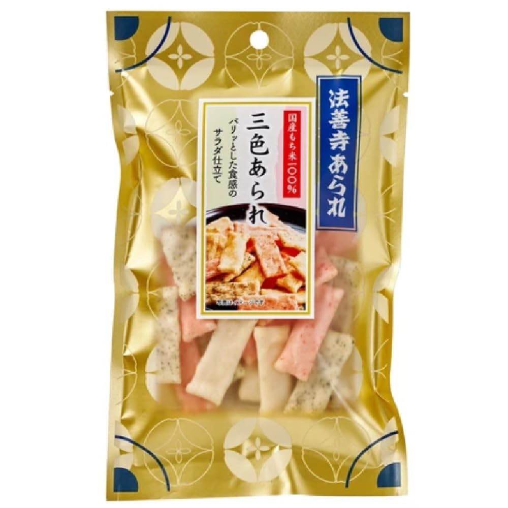あられです！ Amazon.co.jp: 法善寺あられ 三色あられ 40g : 食品・飲料・お酒
